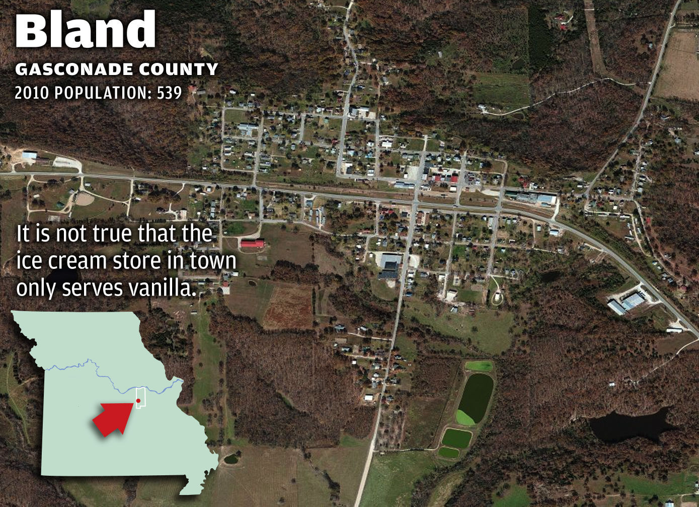 13 Missouri Towns with Uninviting Names: Bland